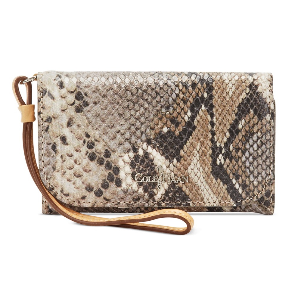 Cole Haan Snake Leather Wallet Wristlet